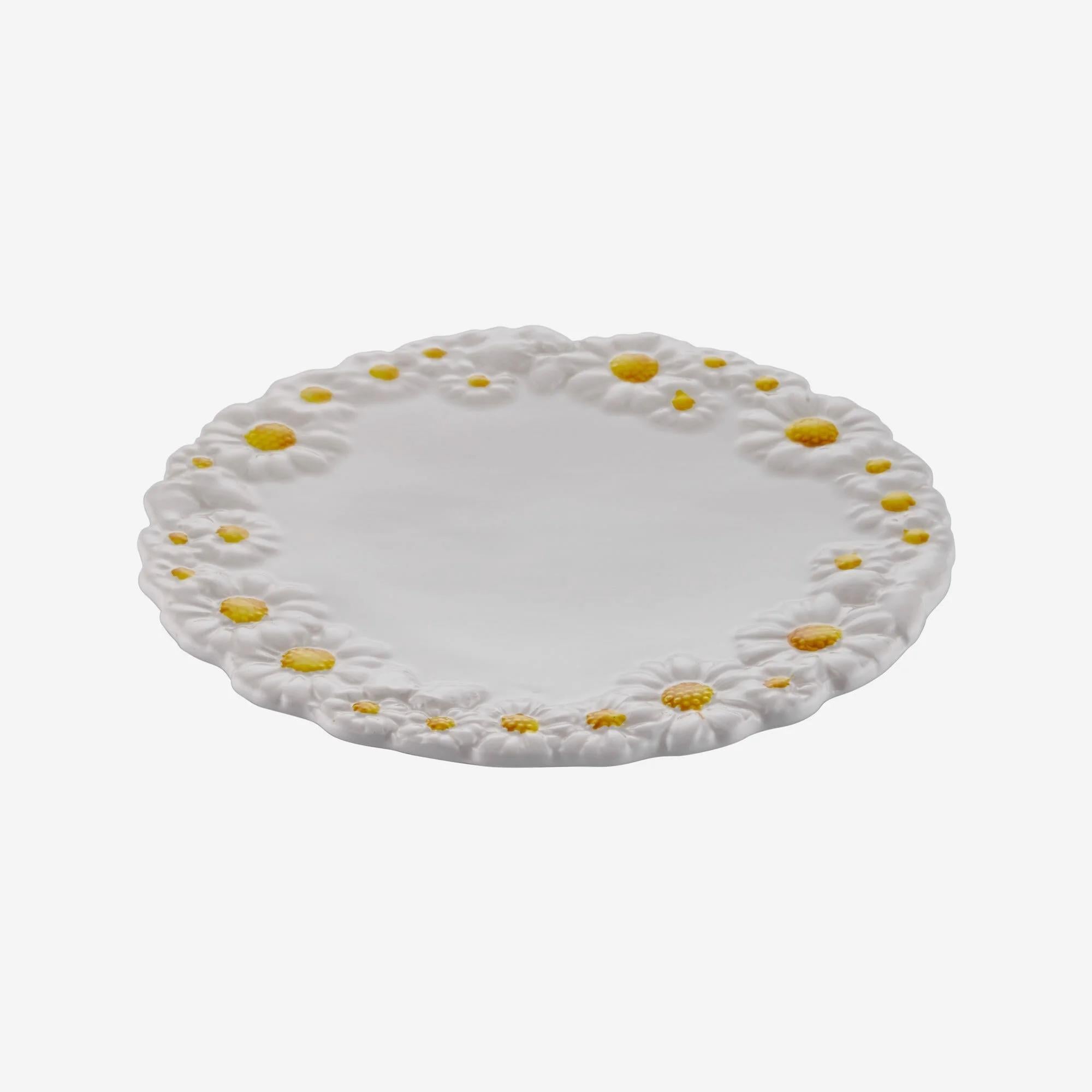 Edelweiss Camomilla Beyaz Servis Tabağı 22X22 Cm