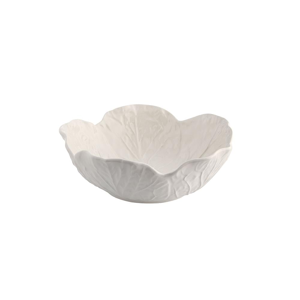 KRS-65014837 BORDALLO PİNHEİRO Beyaz Lahana Komposto Kase ( 17,5x6 )