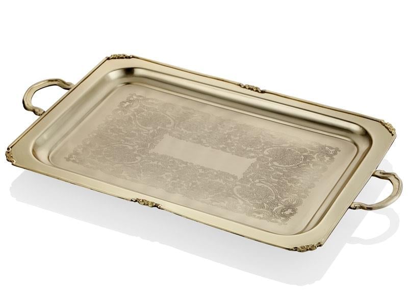 LMD BLACK PEARL SADE KULPLU DIKD.GOLD TEPSI BY 51,5X39X4,5CM
