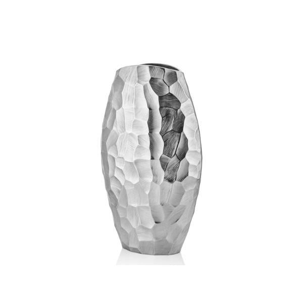 LMD COMB OVAL GUMUS BUYUK VAZO 26X11X45 CM