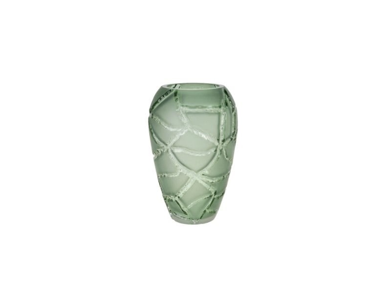Lmd Crack Kucuk Yesıl Vazo 19x19x29 Cm