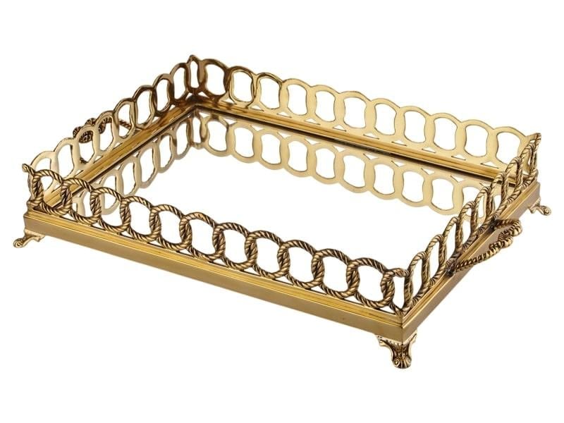 LMD HALATLI JARTENYER GOLD 56*38*9,5 CM