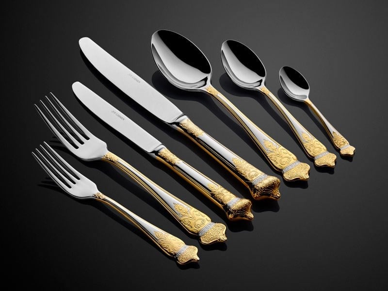 Lmd Imperıal Yarım Gold Cutlery Set 89 Pcs