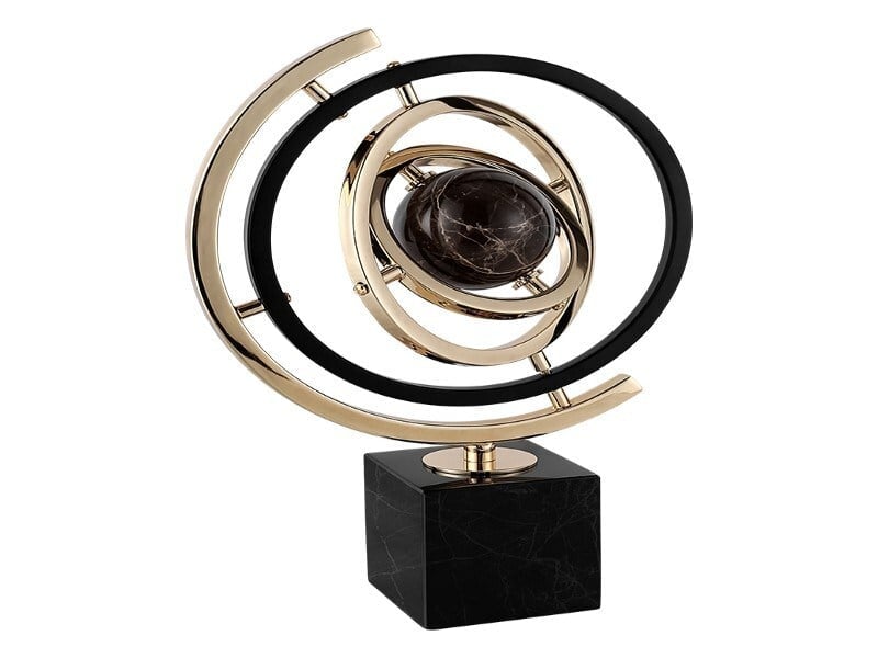 Lmd Marble Globe Decor Small 22x8x33 Cm
