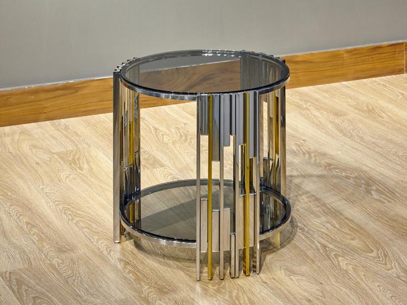 LMD MIRA YAN SEHPA SILVER GOLD CIFT CAMLI 50X53 CM