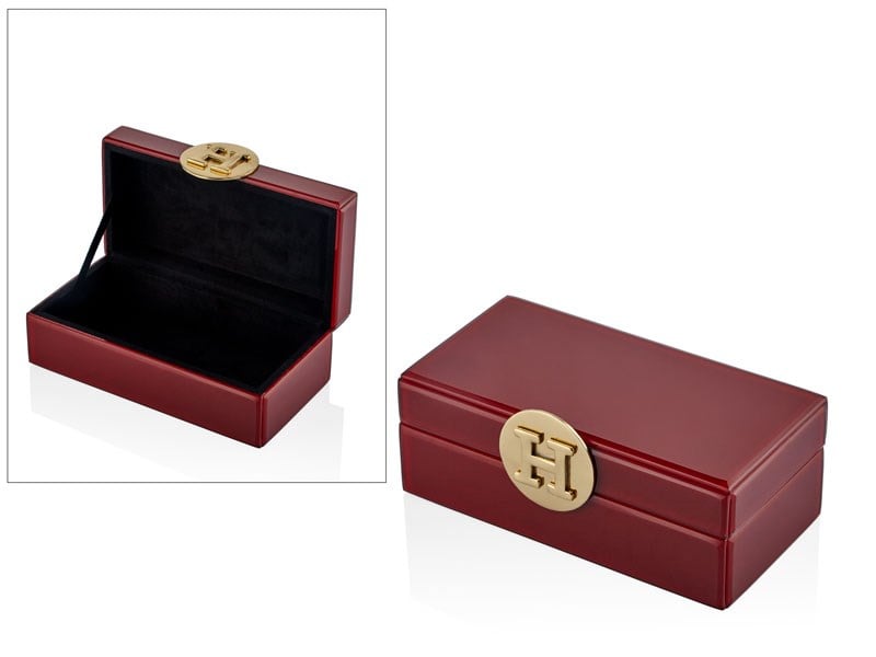 Lmd Opera Red Small Rectangular Box 21x11x8 Cm