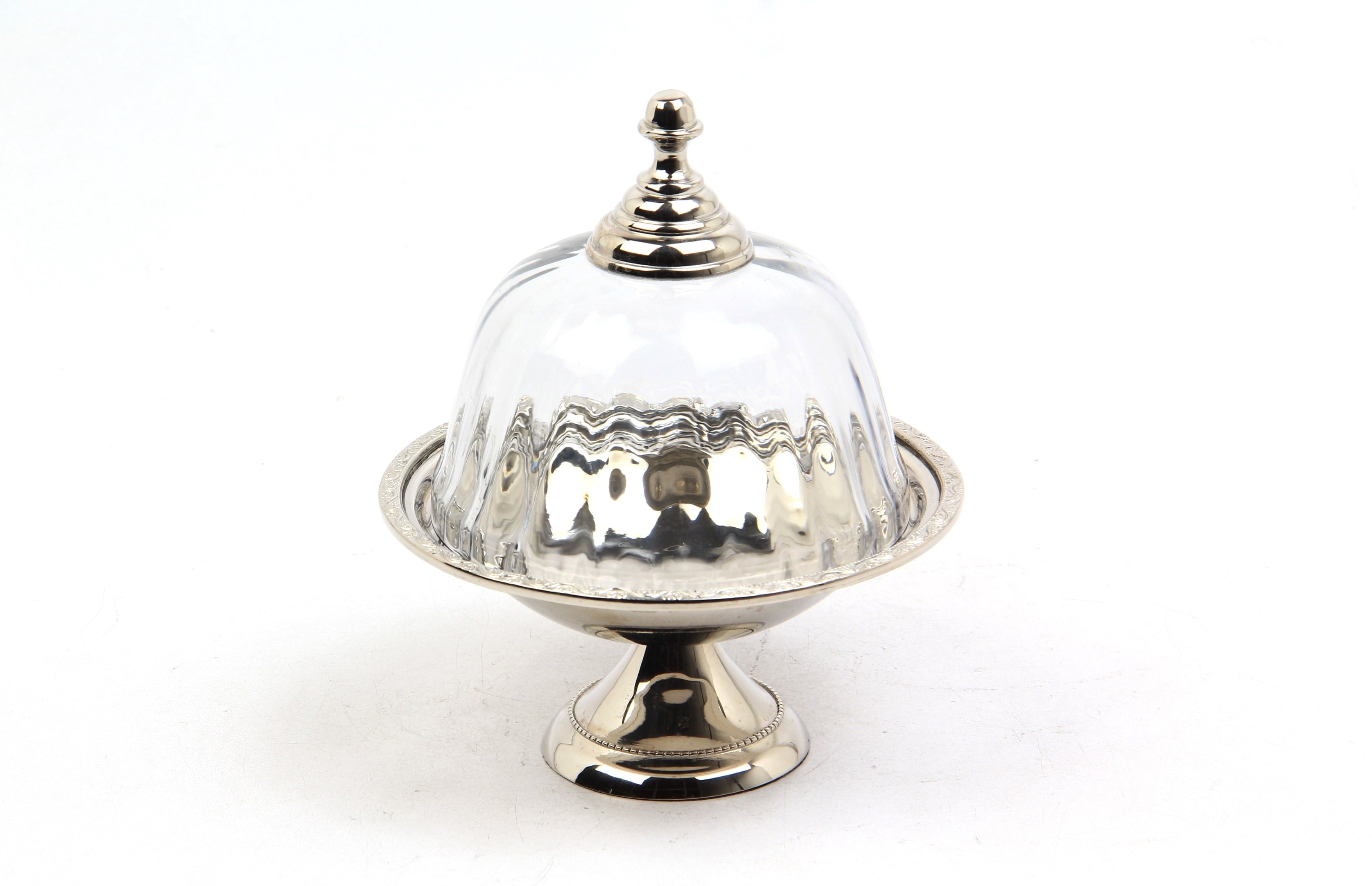 Lmd Optık Cam Kapaklı Ayaklı Mını Nıkel Stand 13,8x13,8x16,5 Cm