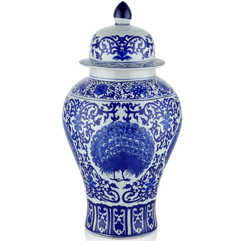 LMD PEACOCK MAVI BÜYÜK KÜP 35X35X68CM