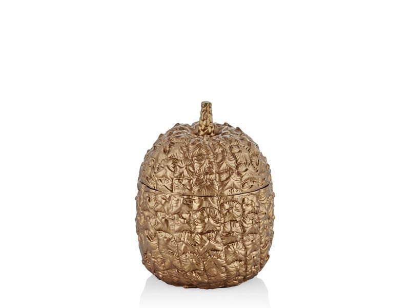 Lmd Pıneapple Box Antıque Brass 18x18x21,5 Cm