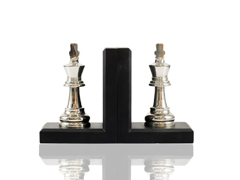 LMDR KING GUMUS BRONZ KITAP TUTUCU SET 13X9X16 CM