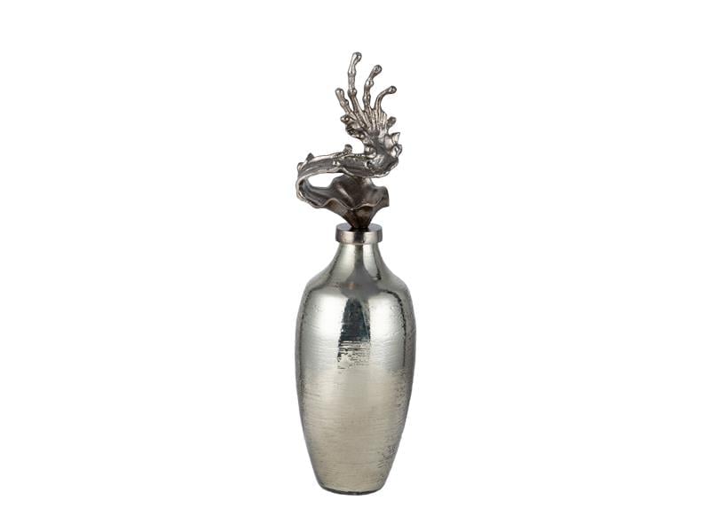 LMDR SEPIA ENAMEL SMALL GLASS BOTTLE 13X13X39 CM