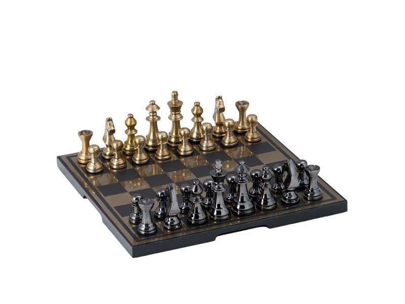LMDR ST BLACK GOLD CHESS 31X31X10 CM