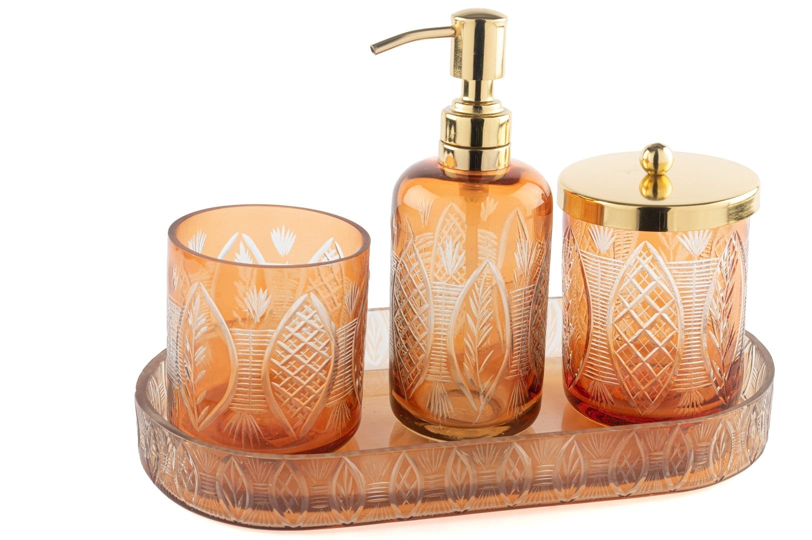 Mikasa Amber Gold Kristal Banyo Seti