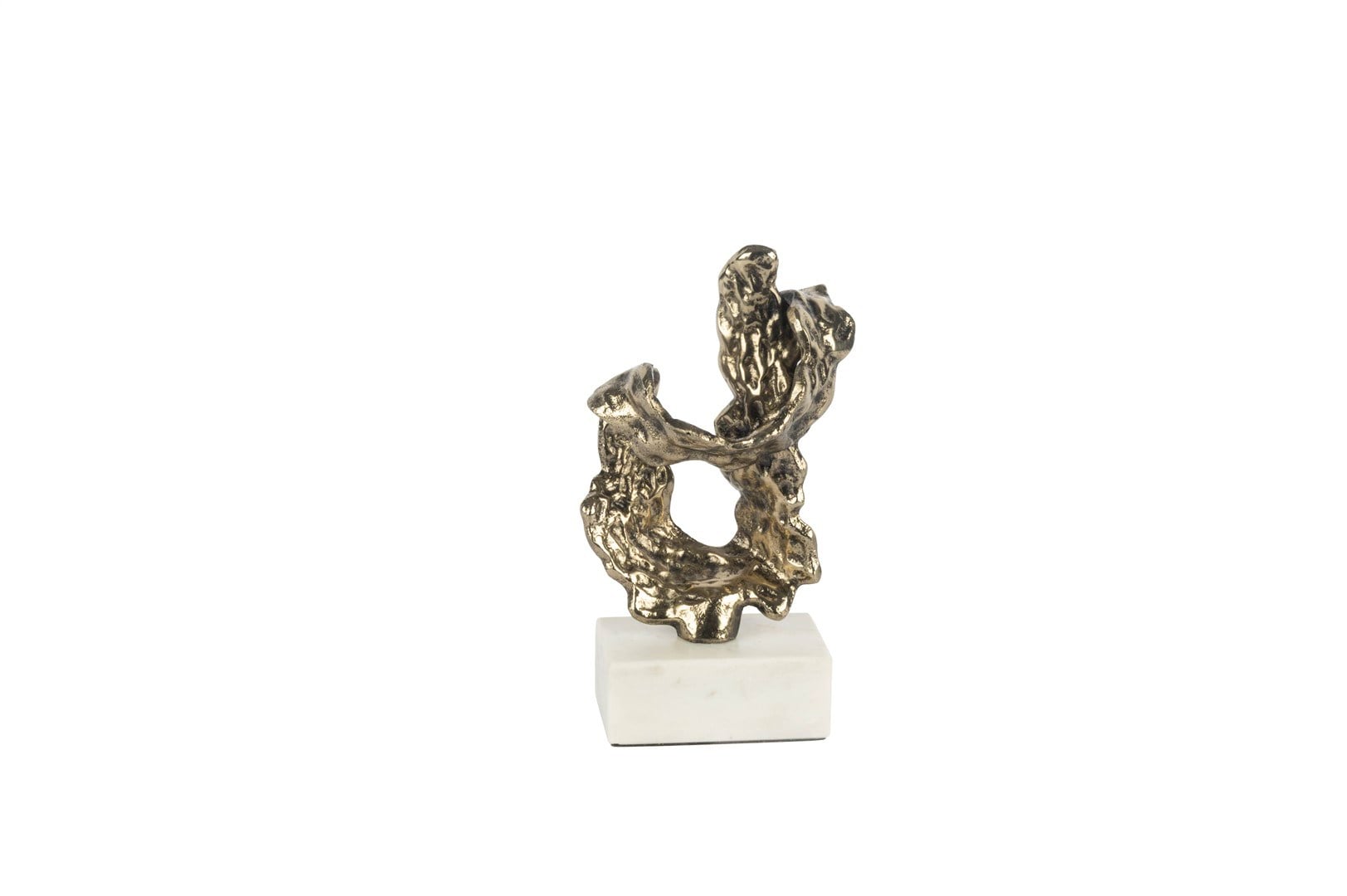 Mikasa Antik Gold Beyaz Mermer Tabanlı Obje 13x8x23cm