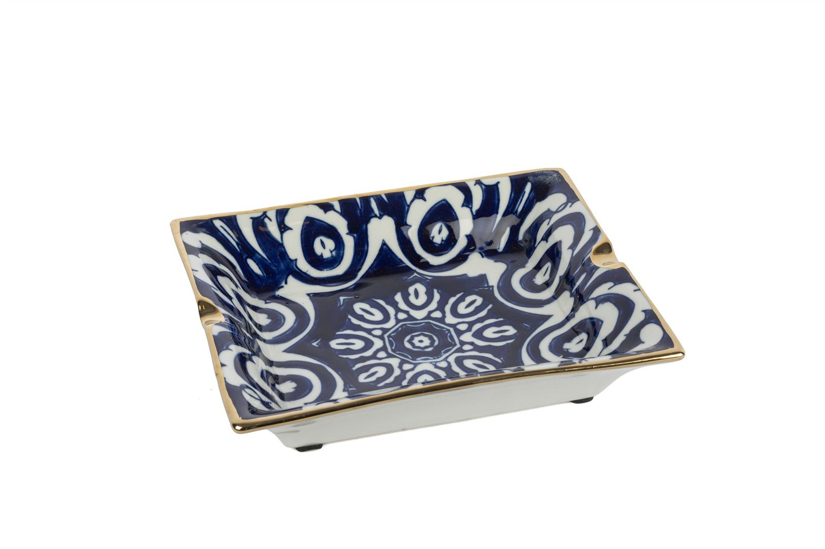 Mikasa Blue Blanc Dek Tabak 19x16x4cm