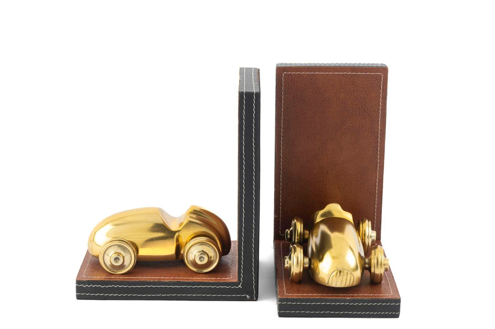 MİKASA Gold Arabalı Kahve Kitap Tutucu 31x10x18cm