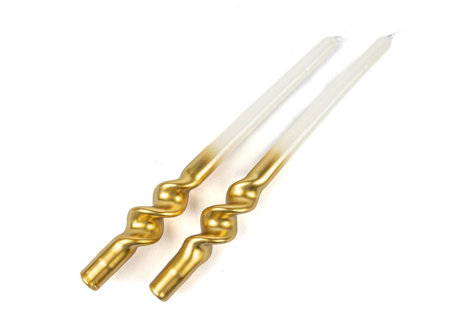MİKASA GOLD BEYAZ 2 Lİ MUM 30CM