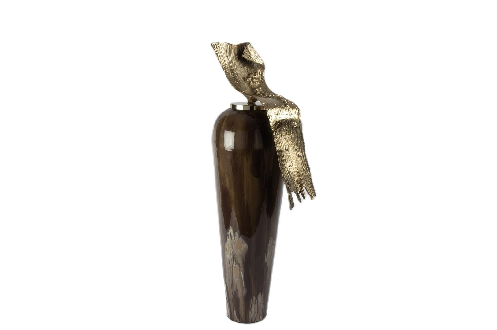 MİKASA KAHVERENGİ KREM CAM GOLD FİG.KÜP 90X24 CM