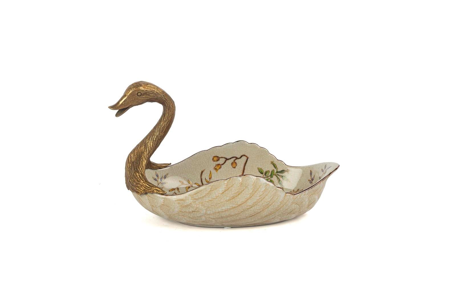 MİKASA KUĞU DEK.TABAK 22X15 CM