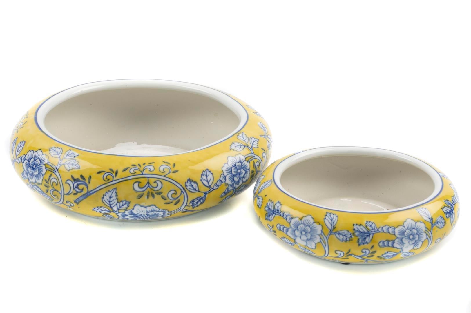 MİKASA SARI 2Lİ PORS SAKSI 22X7CM 32X10CM