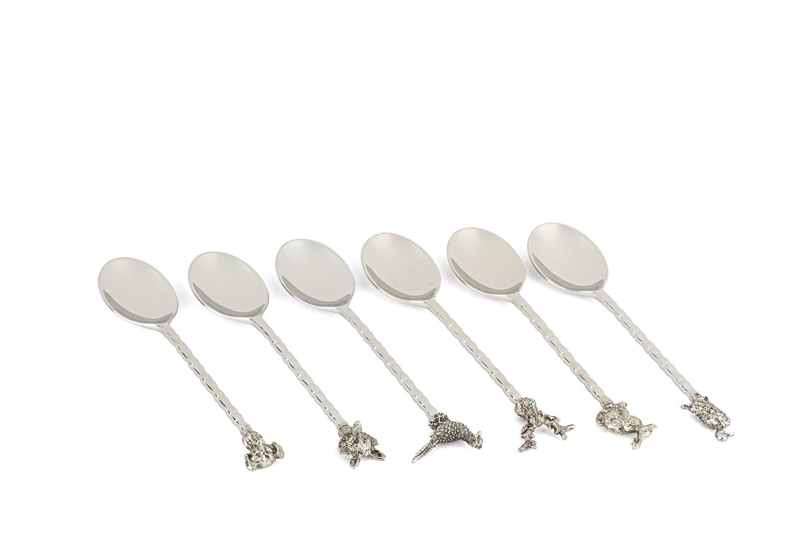 Mikasa Silver 6lı Hayvan Figürlü Çay Kaşığı