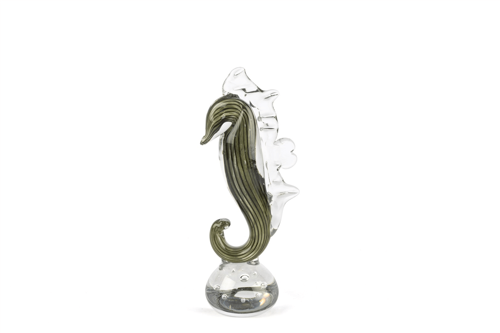 Mikasa Yeşil Siyah Cam Dek Denizatı 28x11cm