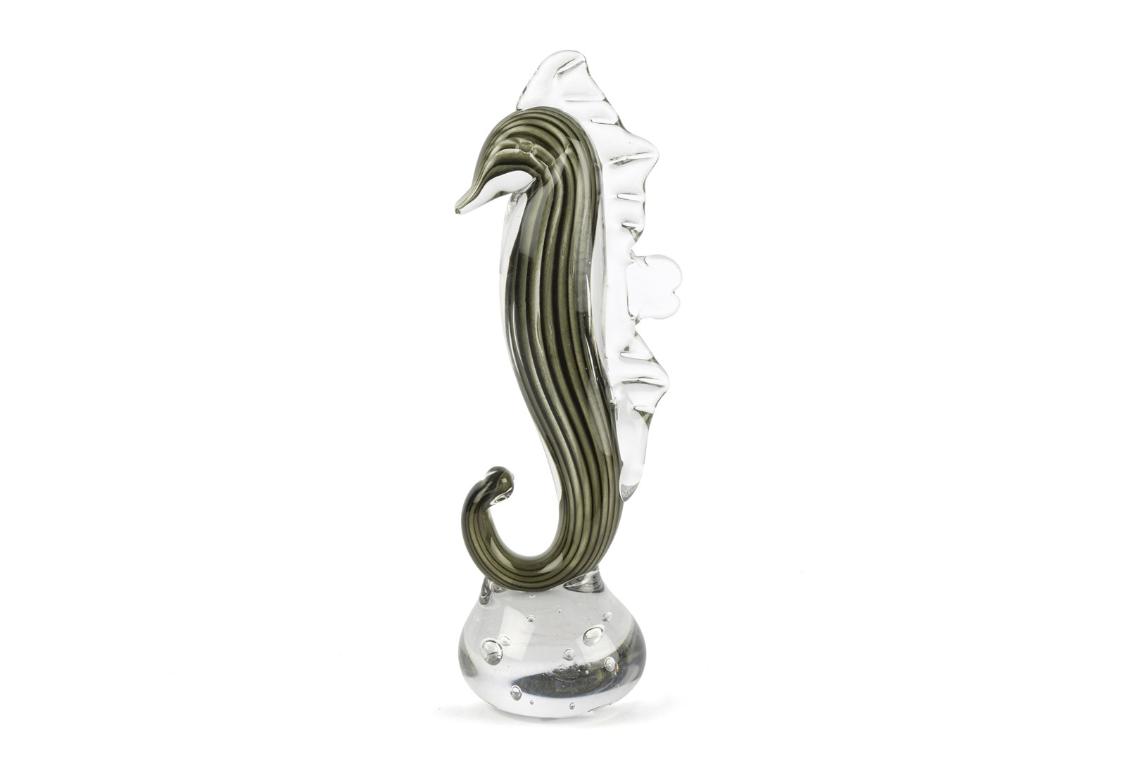 Mikasa Yeşil Siyah Cam Dek Denizatı 33x11cm