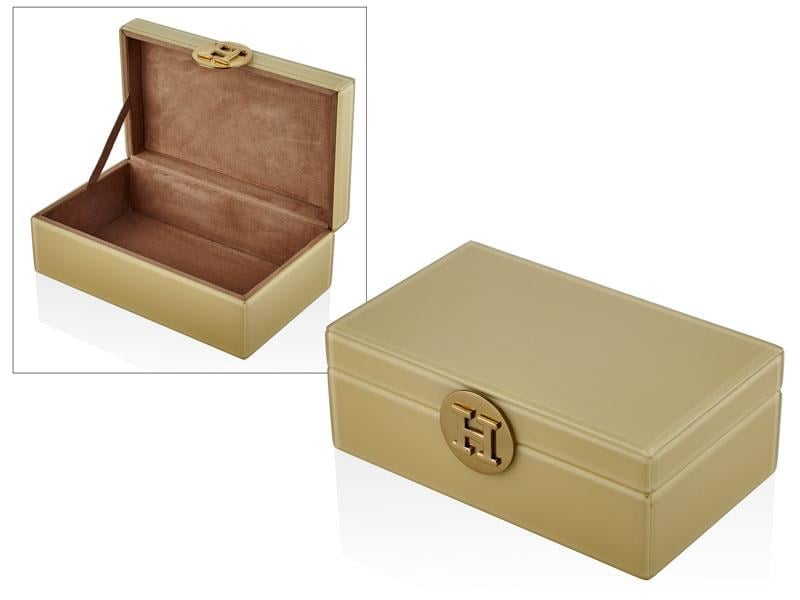 Pale Yellow Large Rectangular Box 26X15X10 Cm