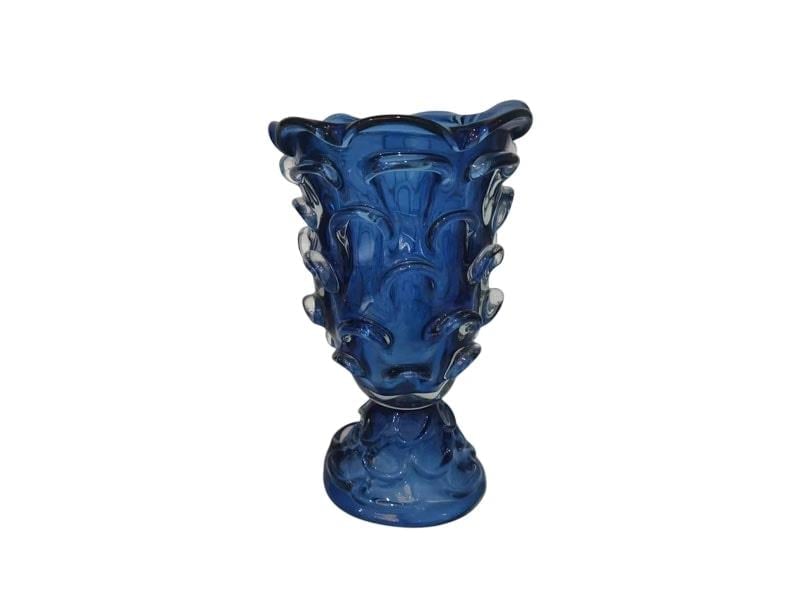 Petal Blue Vase 22X22X38 Cm
