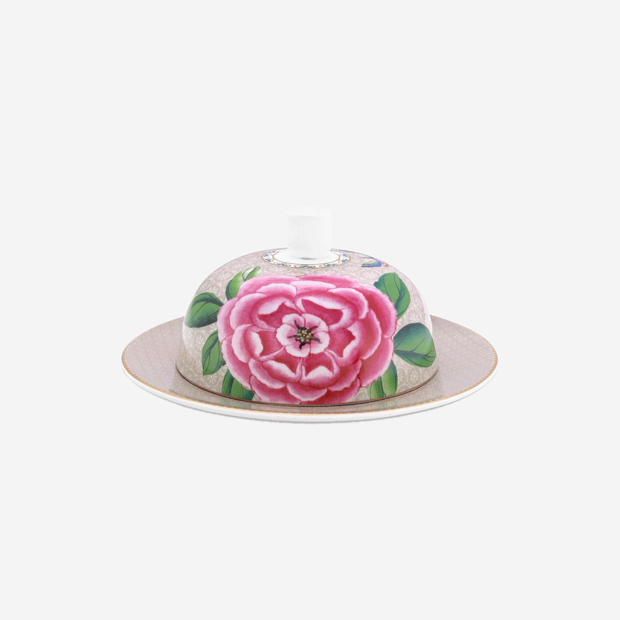 PIP STUDIO BLUSHİNG BİRDS HAKİ YUVARLAK TEREYAĞLIK  Ø 17 CM