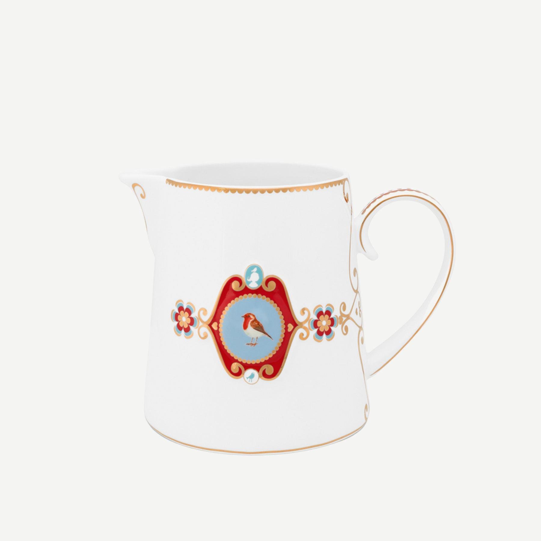 PIP STUDIO LOVE BİRDS BEYAZ MADALYON DESENLİ SÜRAHİ 900 ML