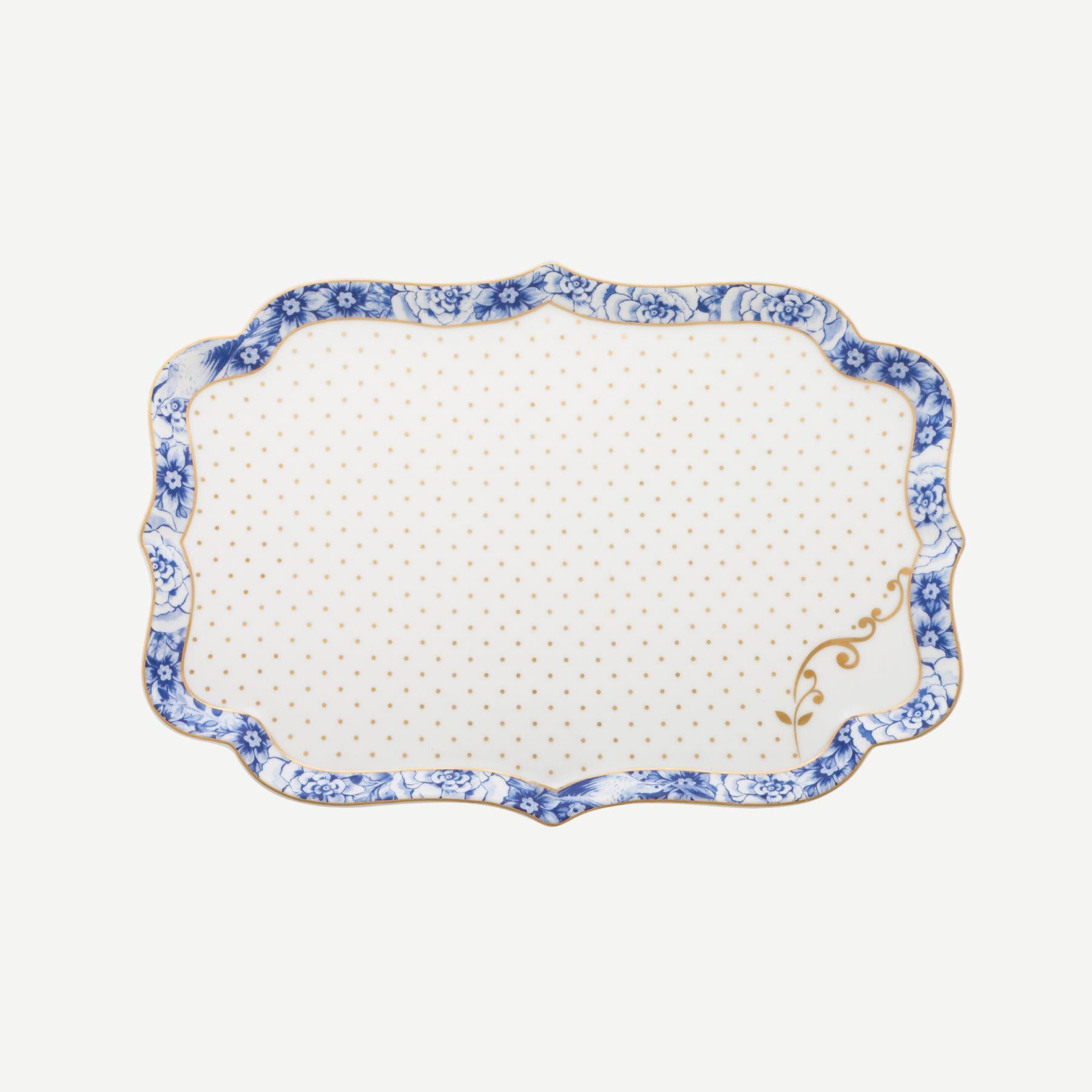 PIP STUDIO ROYAL BEYAZ - MAVİ TEPSİ 26 CM.