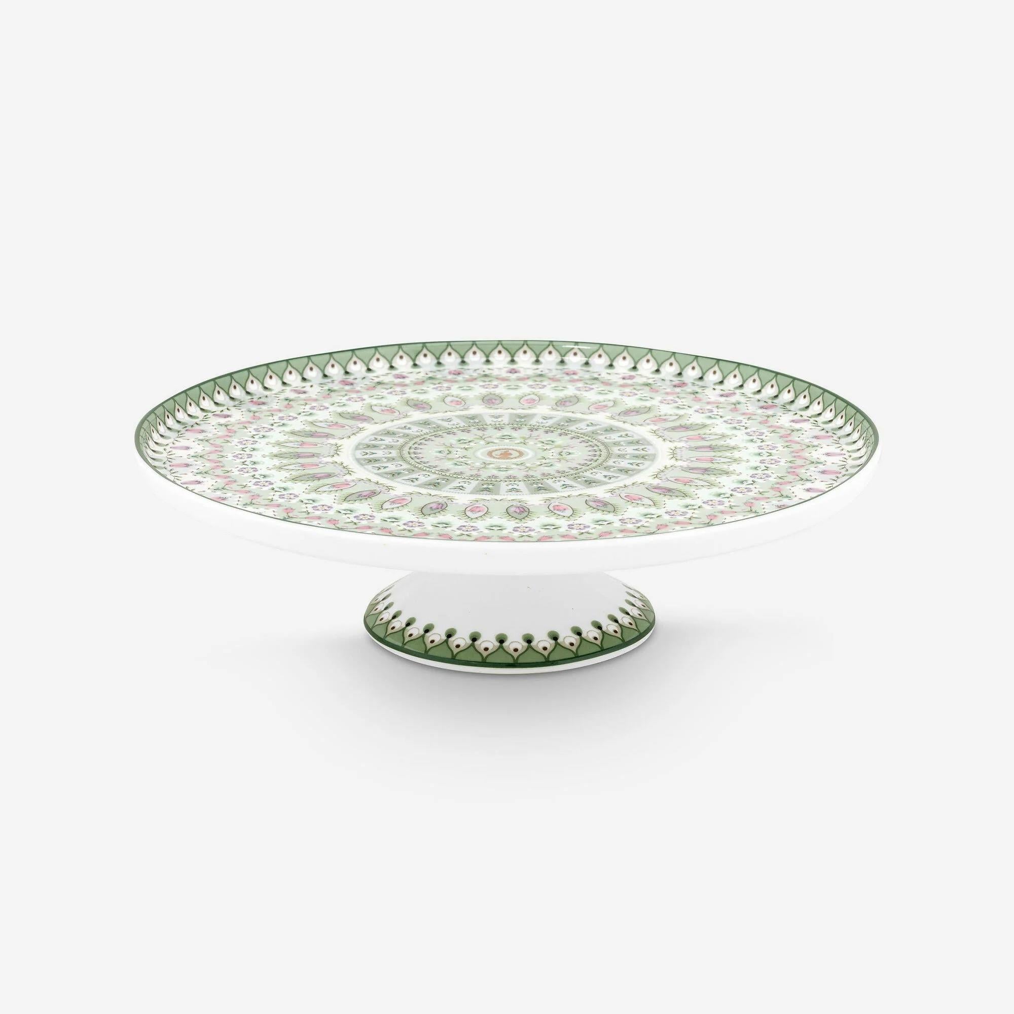 Pip Studio Yeşil Porselen Kek Standı 21 Cm Lily & Lotus Collection