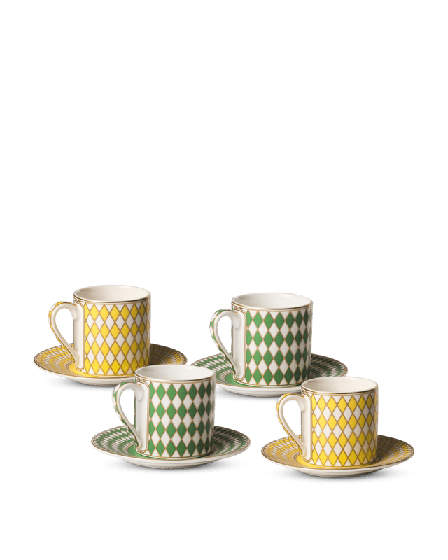 Pols Potten Chess Espresso Cups (4lü)