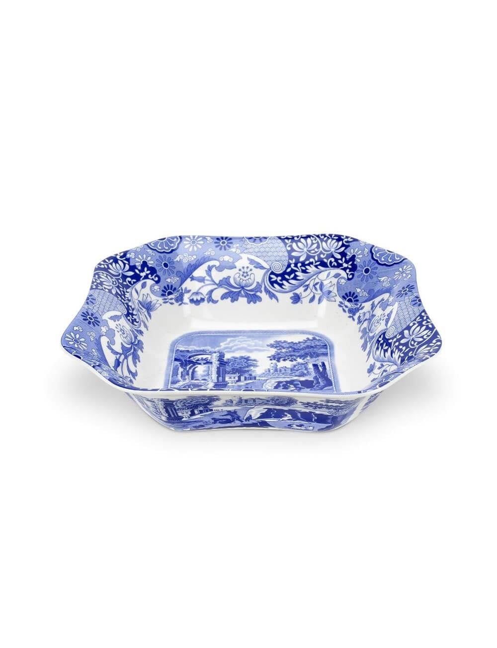 SPODE BLUE ITALIAN SALATA SERVIS KARE 24CM