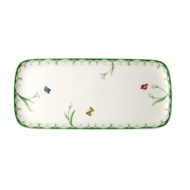 Vb Colourful Sprıng - Dıkdortgen Servıs Tabagı, 36x16 Cm