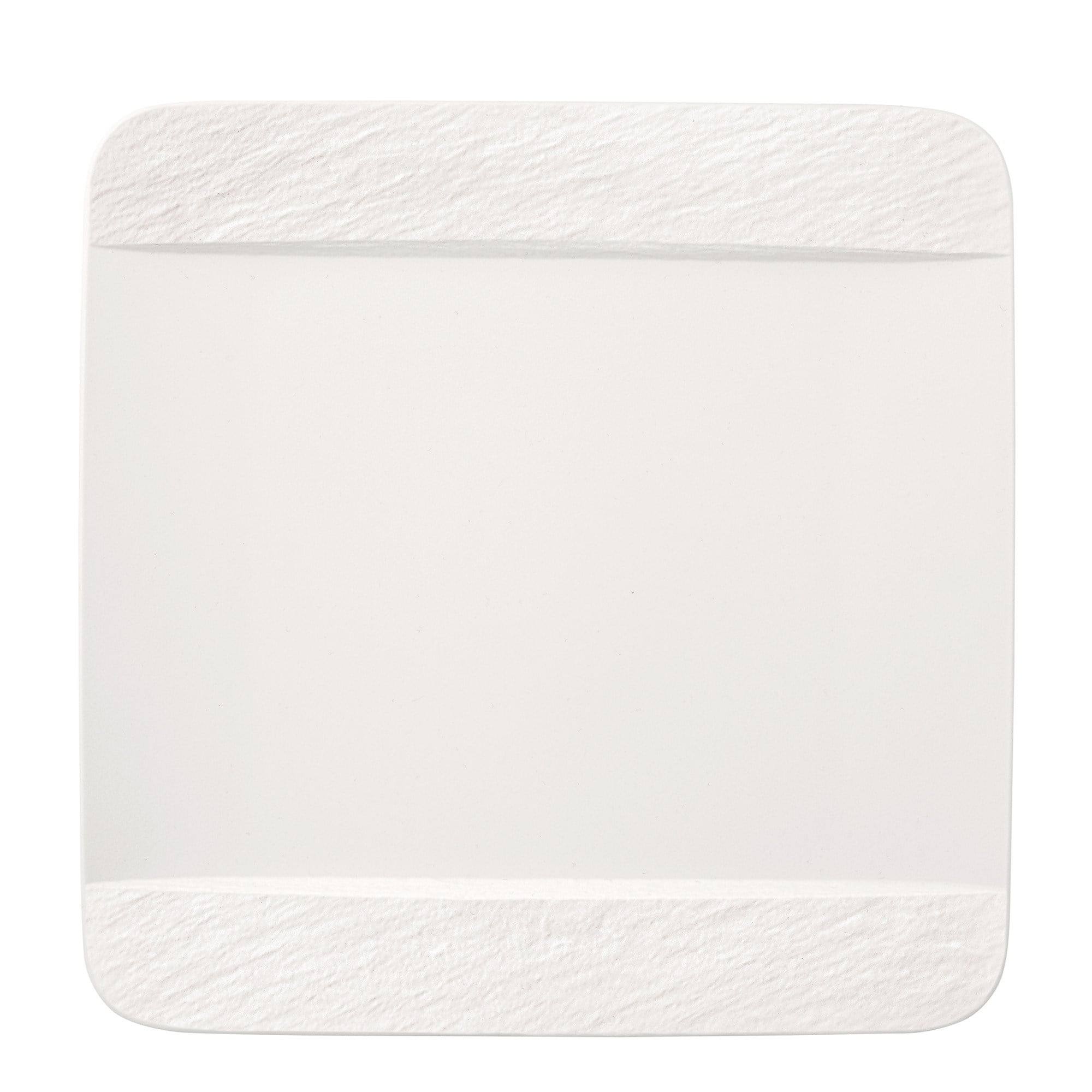 Vb Manufacture Rock Blanc - Kare Yemek Tabagı, 28x28 Cm