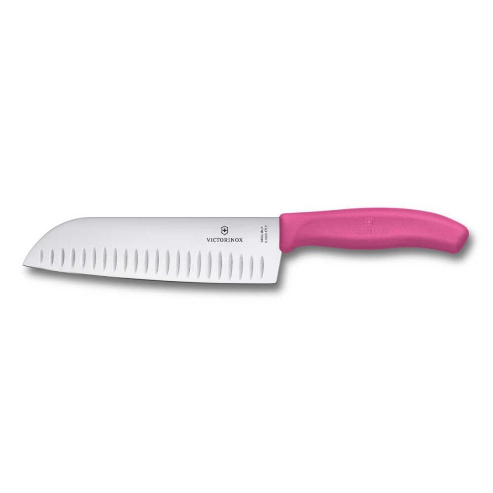 VICT.SANTOKU BIÇ.17 CM FIBROX,PEMBE.BLİSTER