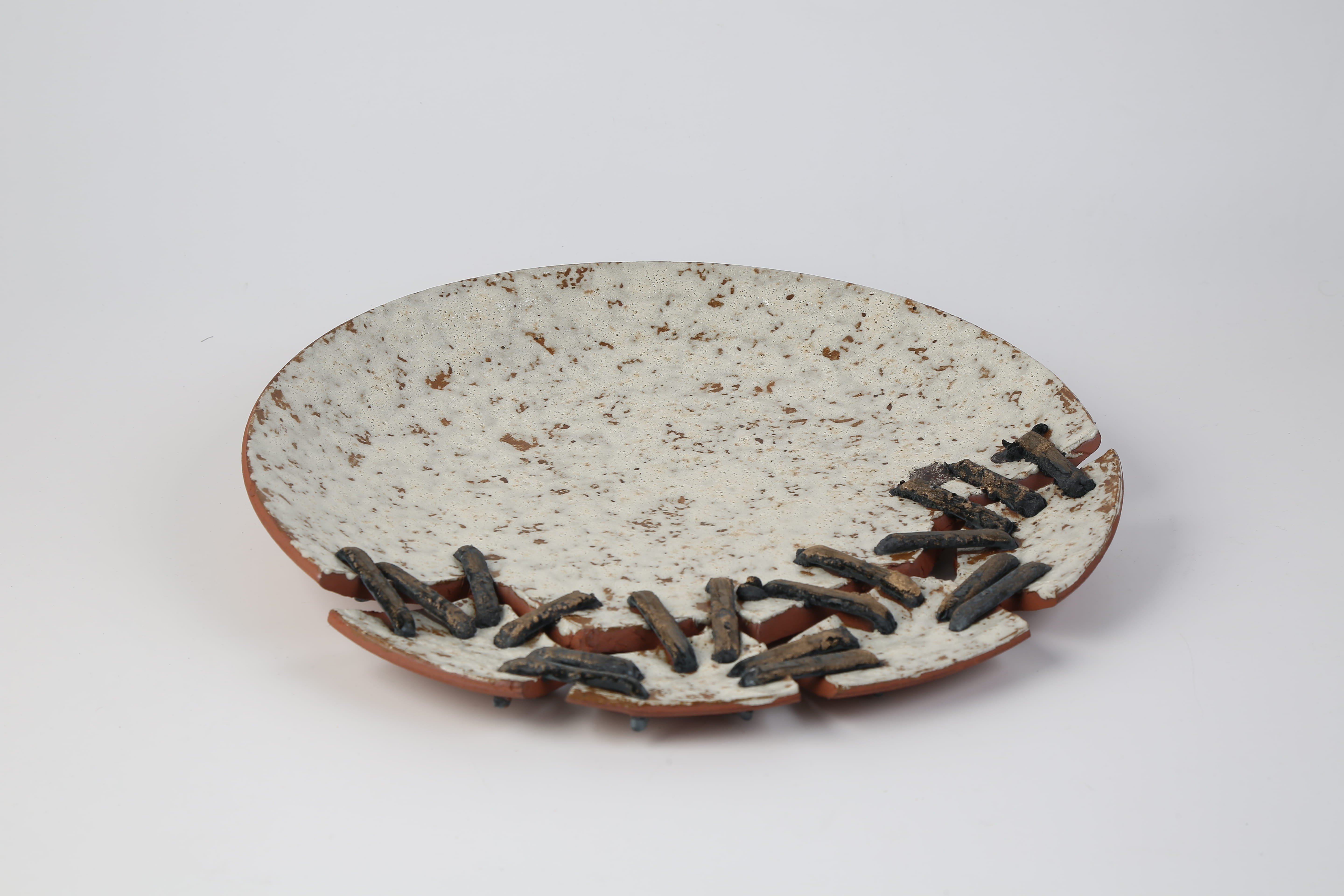 Vitale Seramik Yamalı Tabak 30.5*30.5*5 Cm