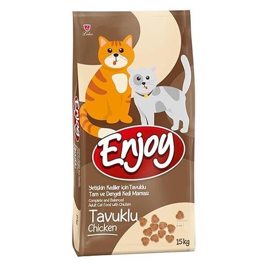 Enjoy Tavuklu Yetişkin Kedi Maması 15 KG