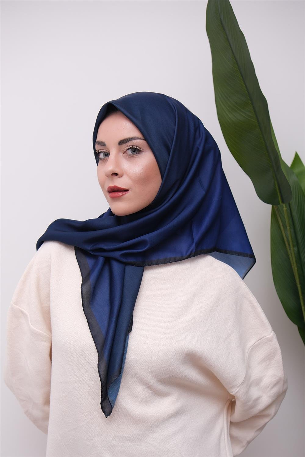 Degrade Desen Dijital Soft Eşarp