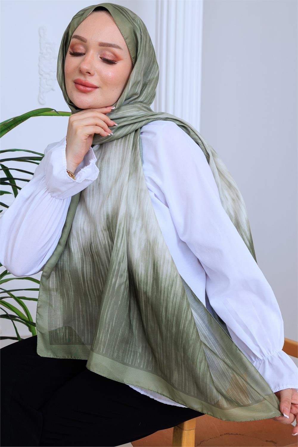 Desenli Dijital Soft Şal