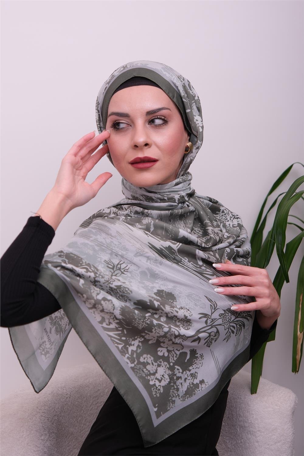 Opal Harmony Desenli Dijital Soft Şal