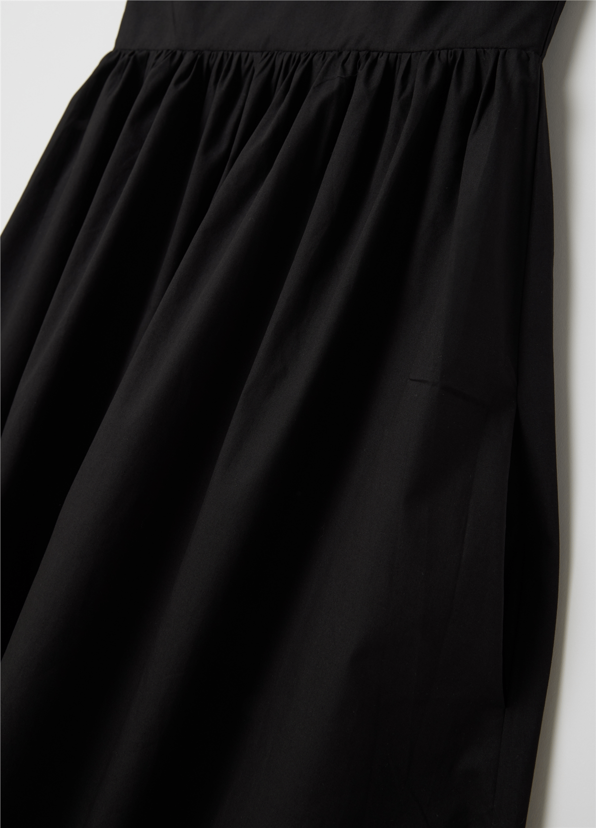 Bandeau Üstlü Siyah Uzun Elbise