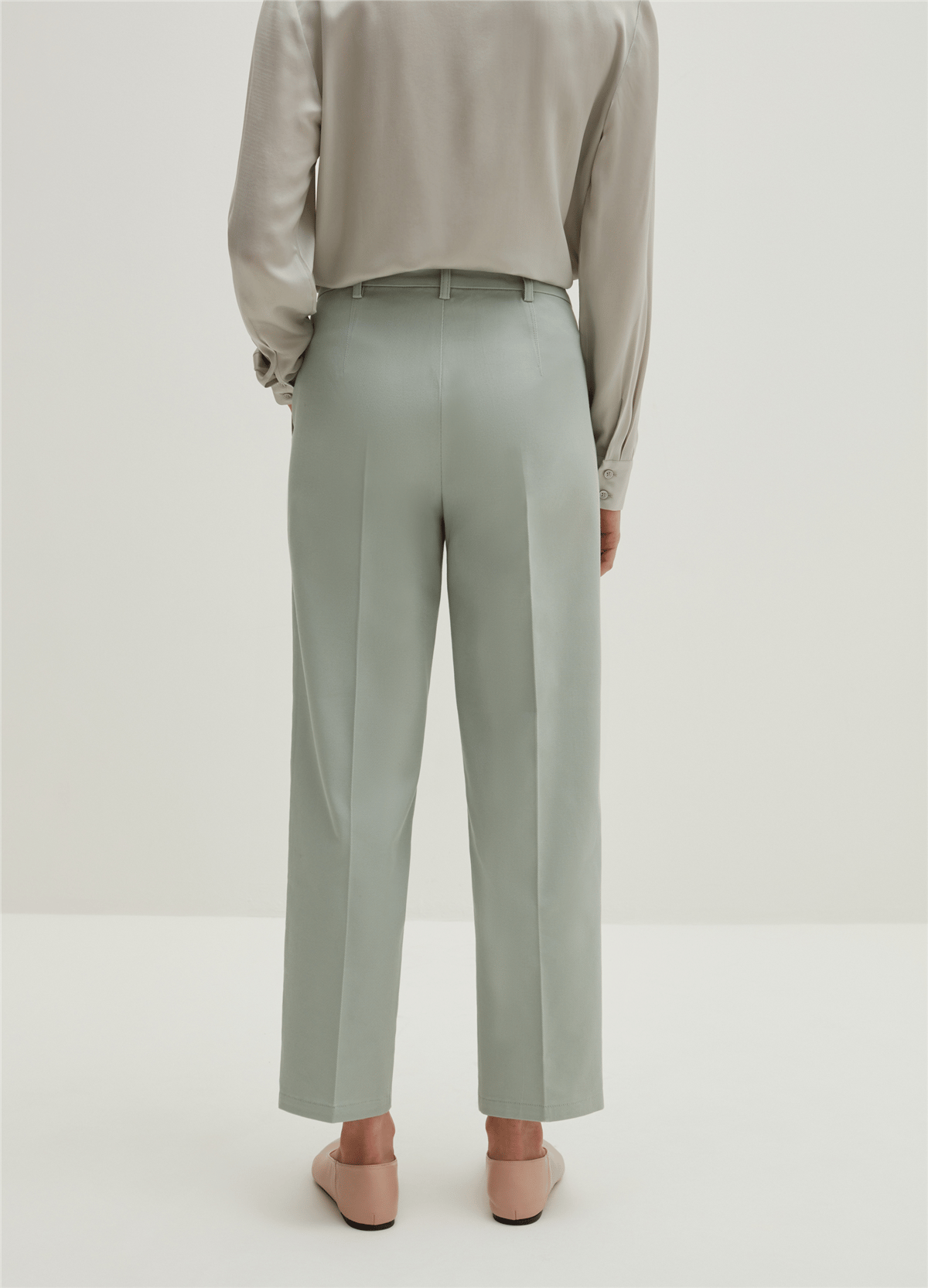 Bol Kesim Mint Chino Pantolon