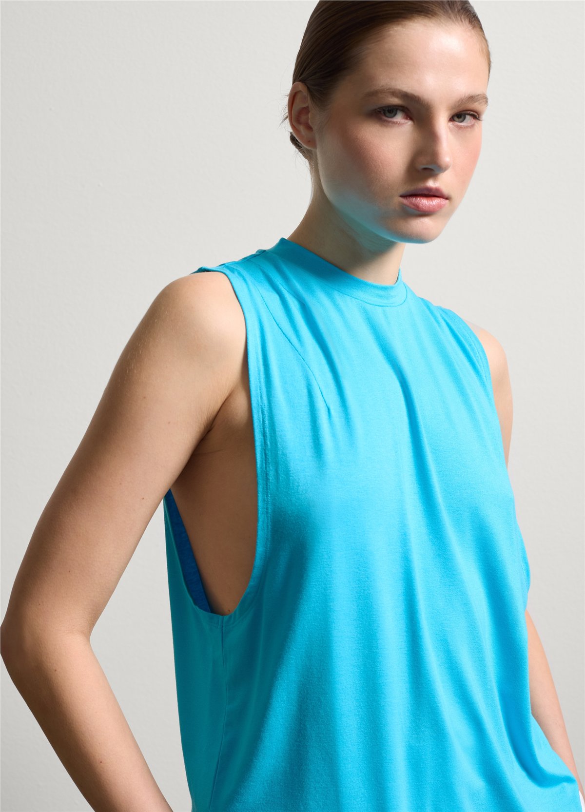 Boxy Fit Mavi Atlet