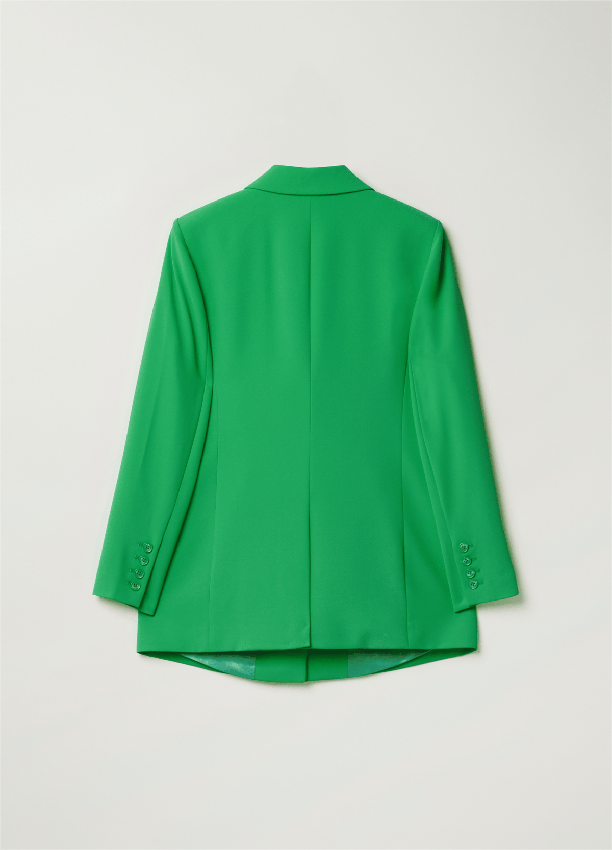 Canlı Renkli Tek Sıra Düğmeli Yeşil Blazer Ceket