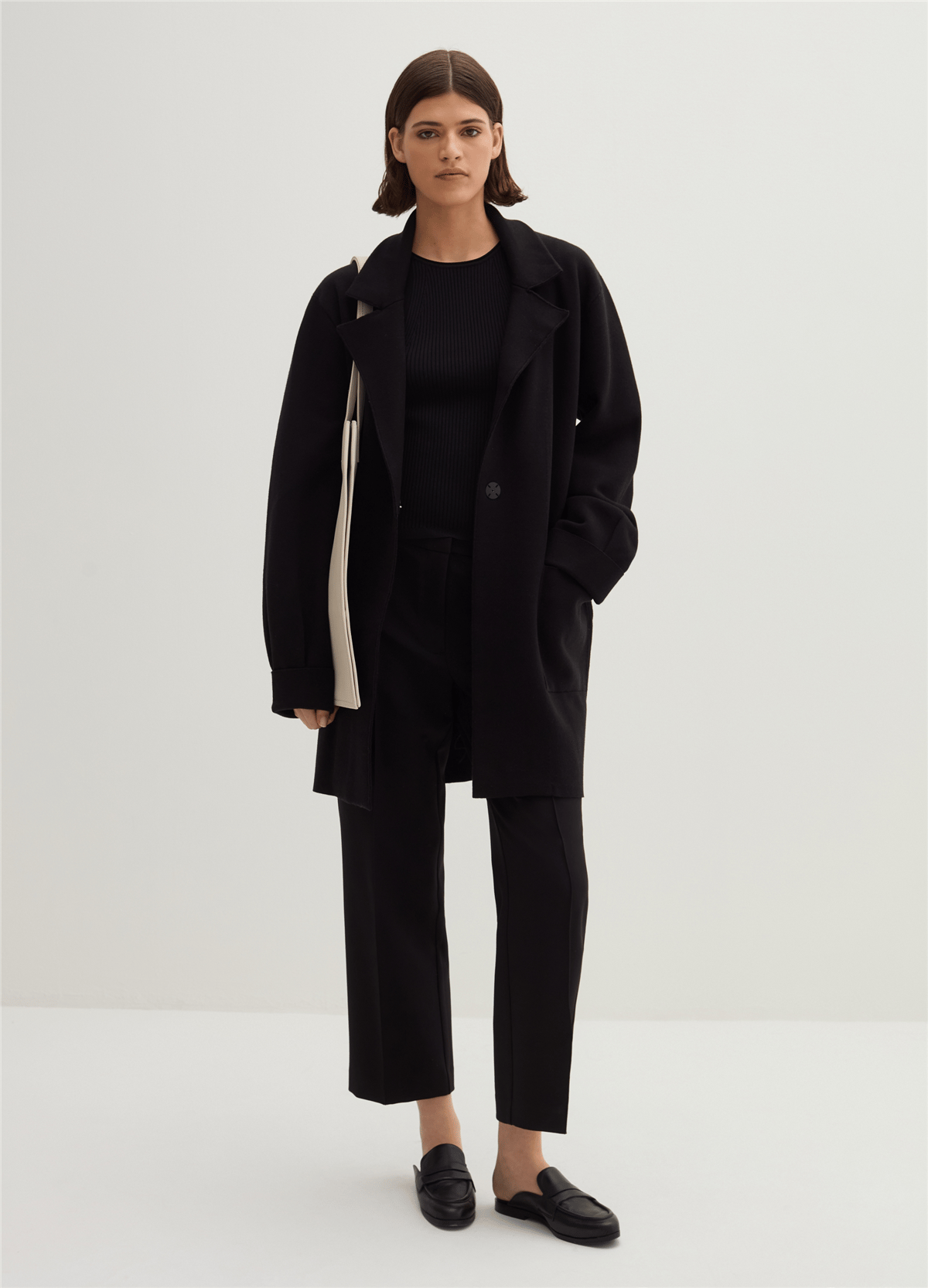 Cepli Oversize Siyah Kaban