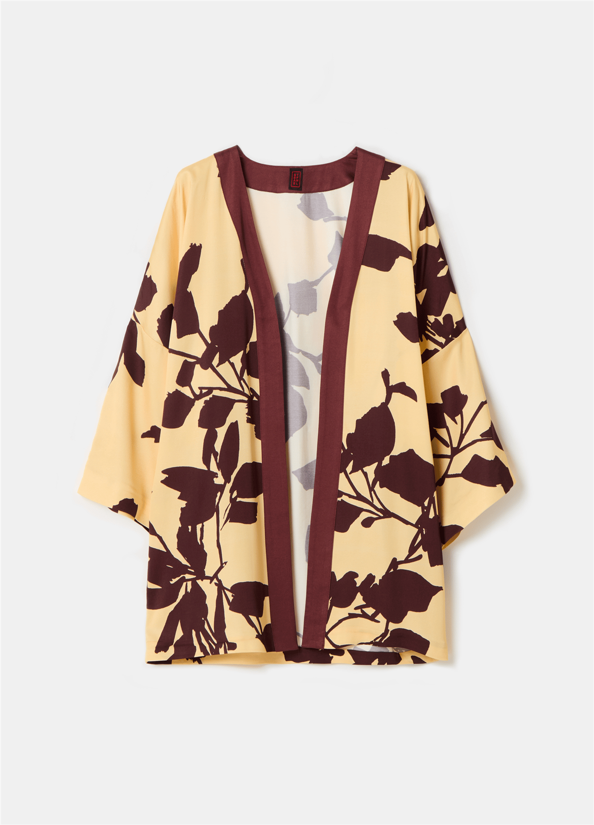 Desenli Viskoz Kimono