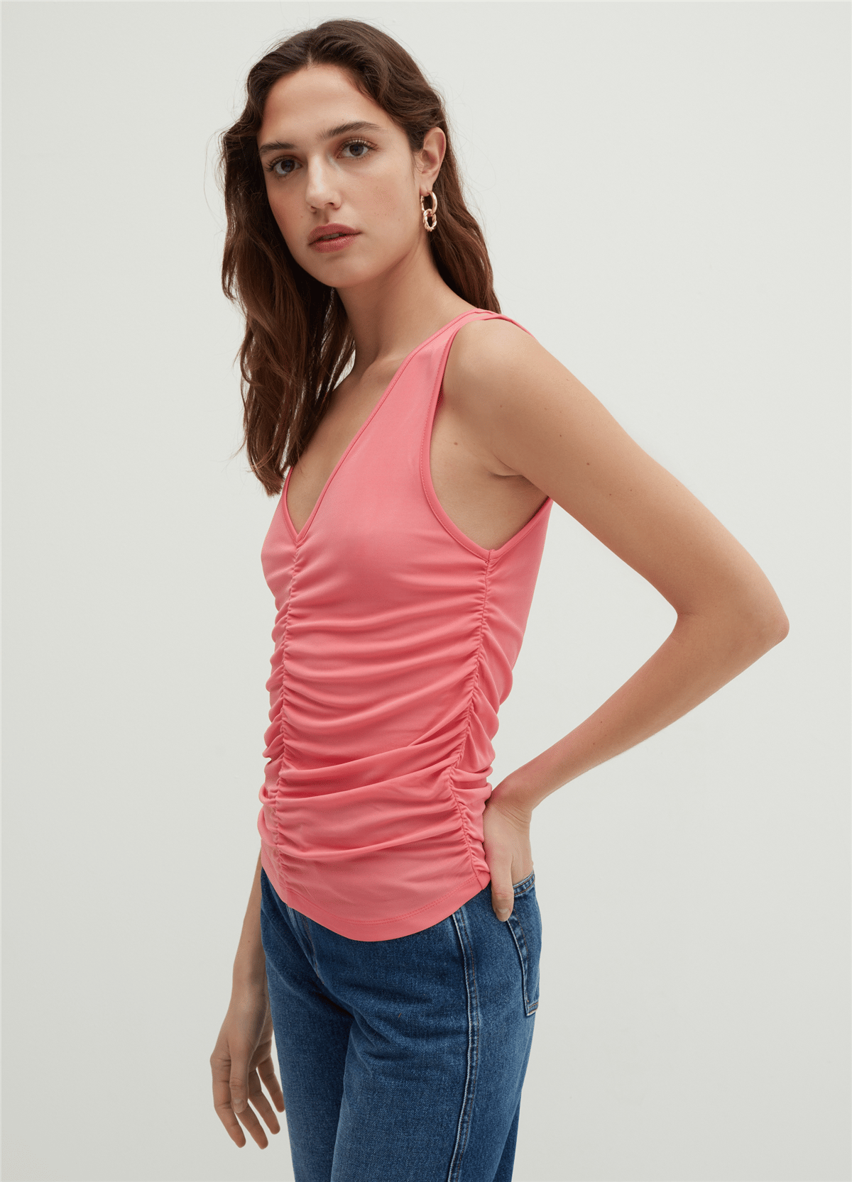 Drapeli Viskoz Pembe Atlet